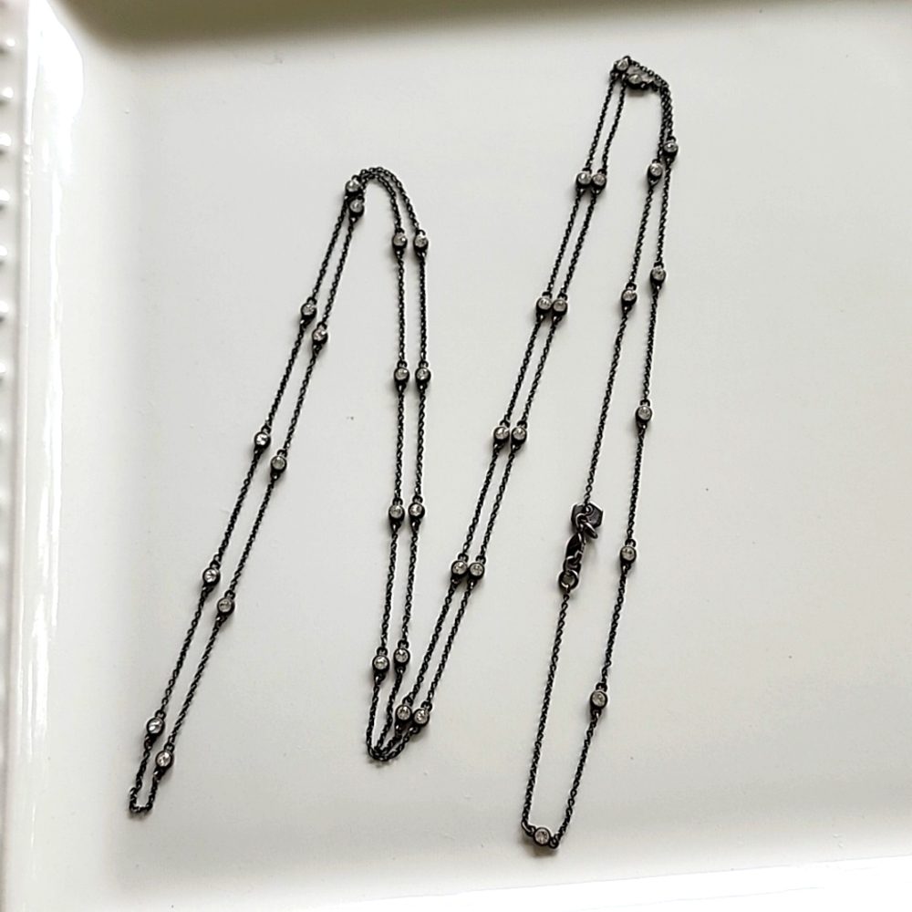 Touchstone Crystal Timeless Treasure necklace Silver Ox